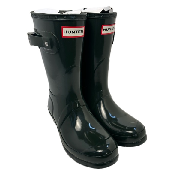 NEW HUNTER Short Rain Boot/GLOSS GREEN/SIZE 6 - Picture 7 of 11
